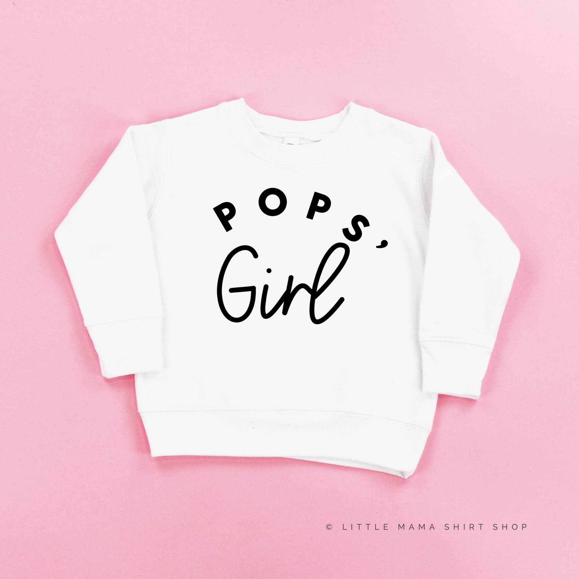 Pops' Girl - Kinderpullover | Kleinkind Mädchen Pullover Für Kleine Opas von LittleMamaShirtShop