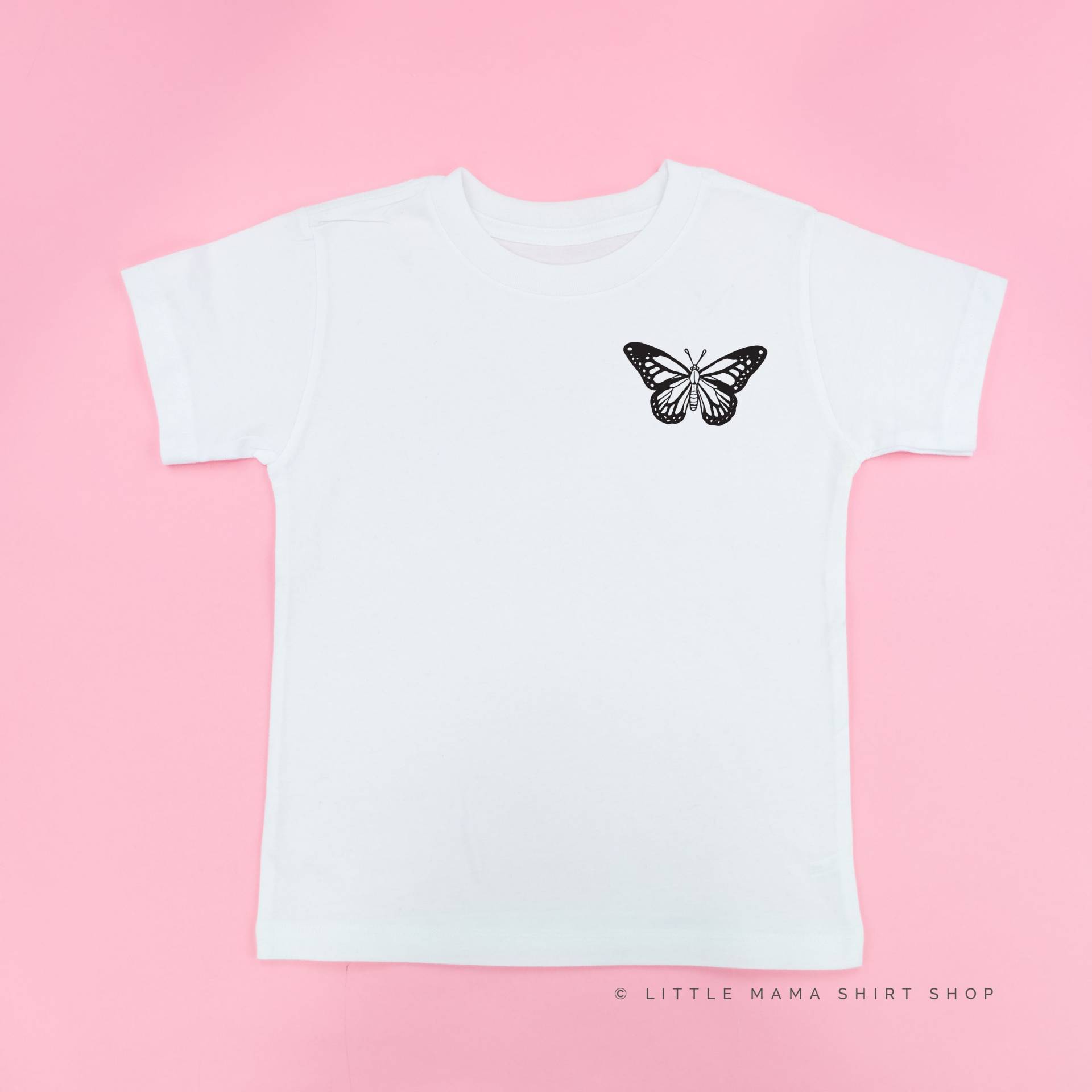 Schmetterling - Kurzarm Kinder Shirt | Käfer Shirts Insekt Kleiner Junge Jungen-Grafik-T-Shirts Nature Tees Kleinkind Mädchen T-Shirts von LittleMamaShirtShop