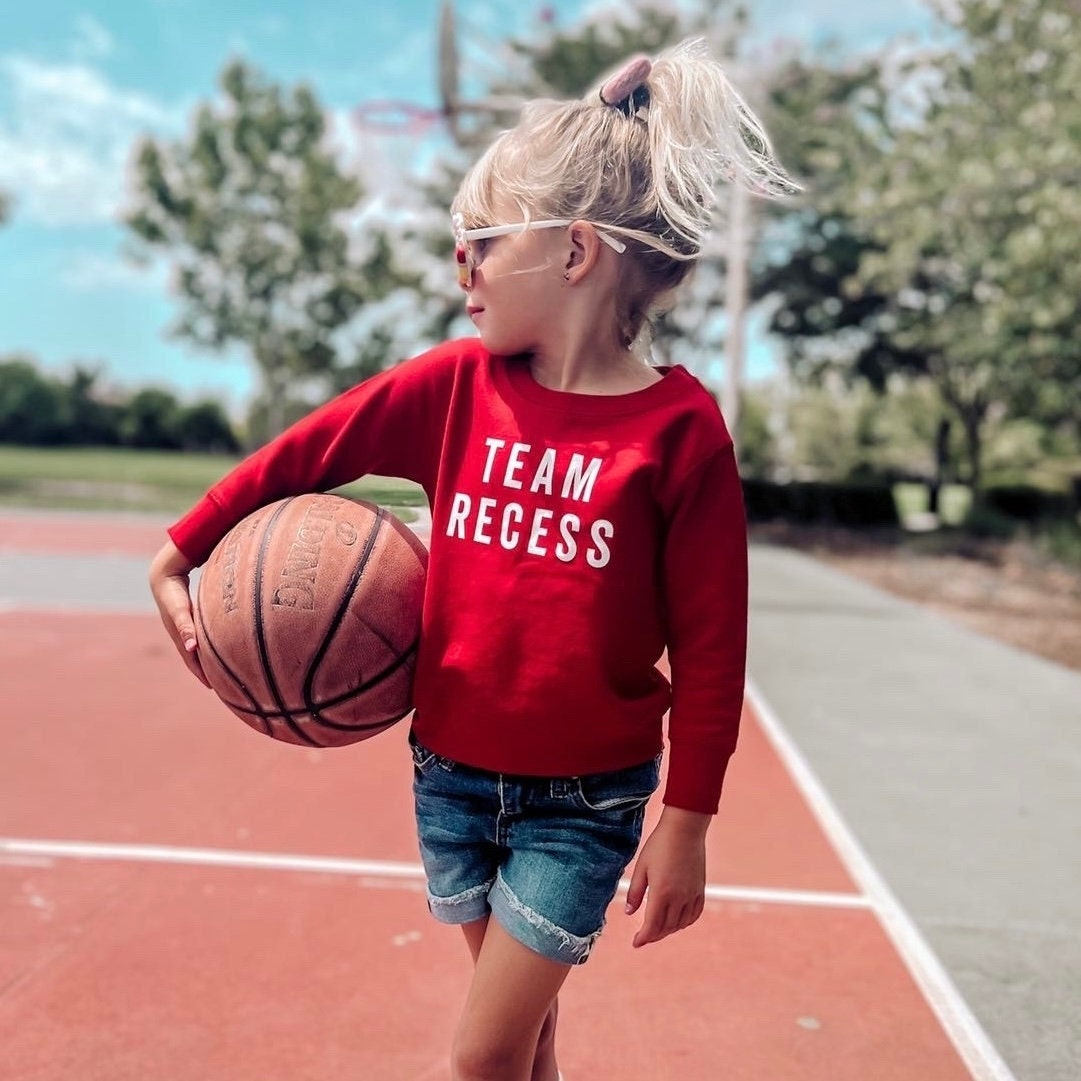 Team Recess - Kinder Pullover | Für Back To School Schulpullover Grafik T-Shirt Liebe Meinen Lehrer von LittleMamaShirtShop