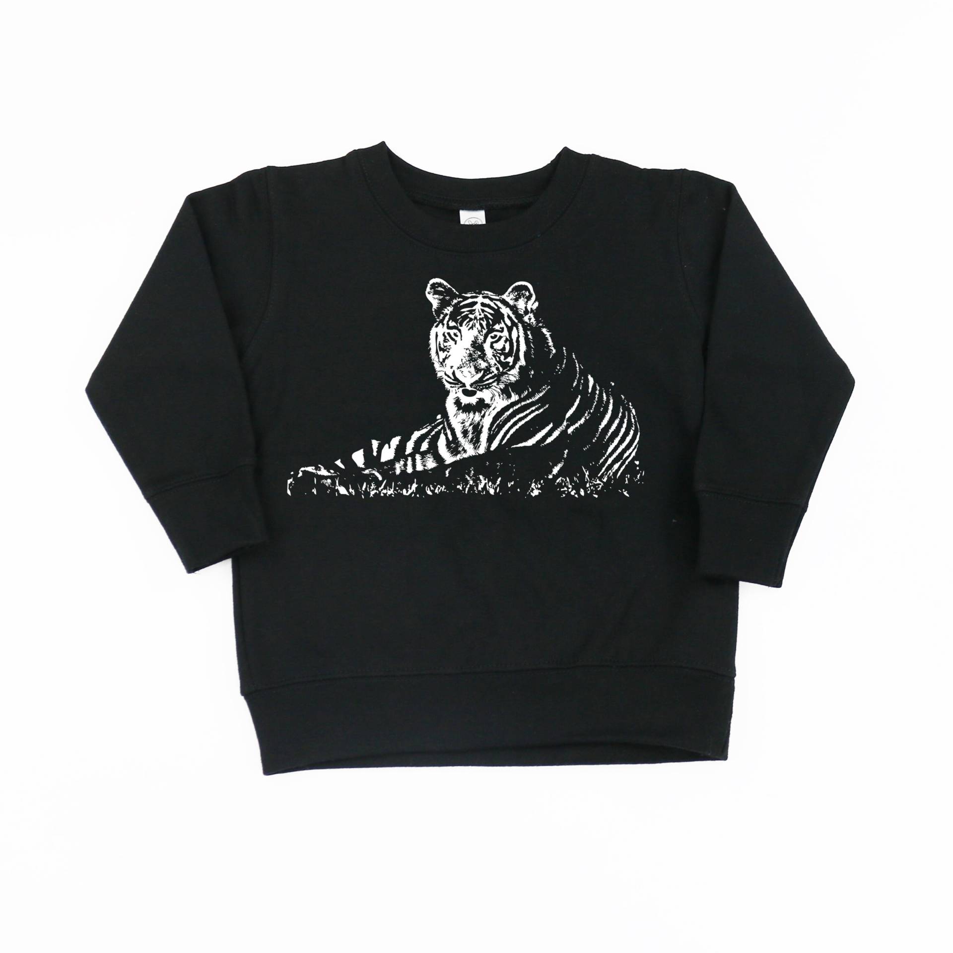 Tiger - Kinderpullover | Zoopullover Mädchen Pullover Jungenpullover Kleinkind Zoo Tier Crew von LittleMamaShirtShop