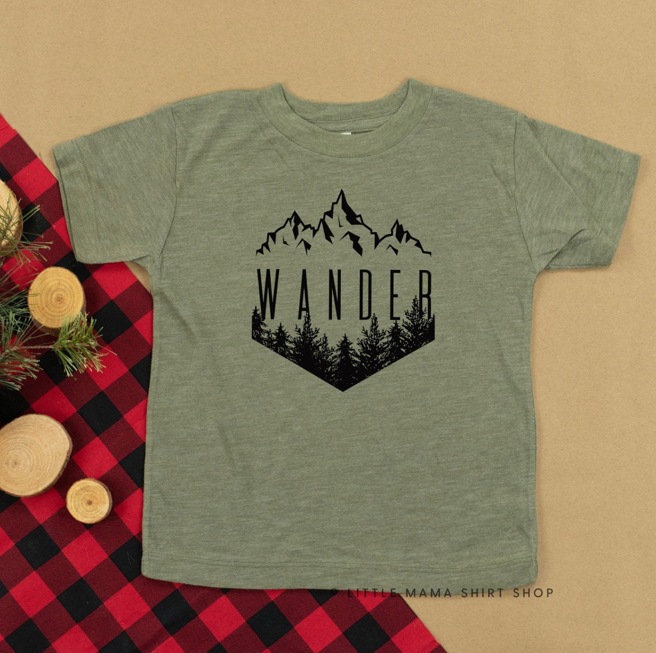 Wander | Kinderhemden Kinder T-Shirts Grafik Tees Shirts Für Mädchen Jungs Camping von LittleMamaShirtShop