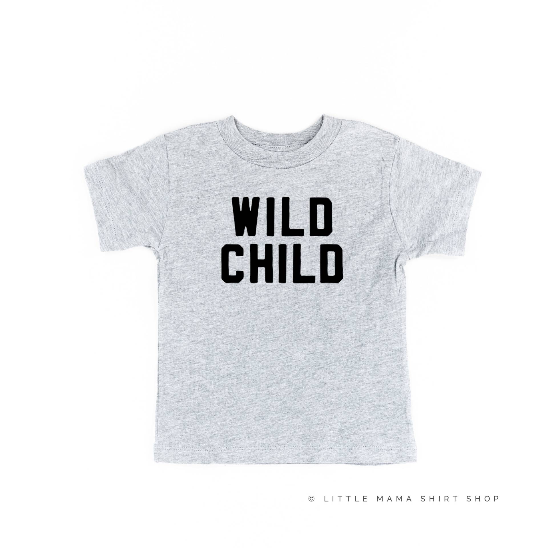 Wild Child - Block Font Kindershirt | Kleinkind Shirt Littler Girl Junge Zoo Shirts Für Den von LittleMamaShirtShop