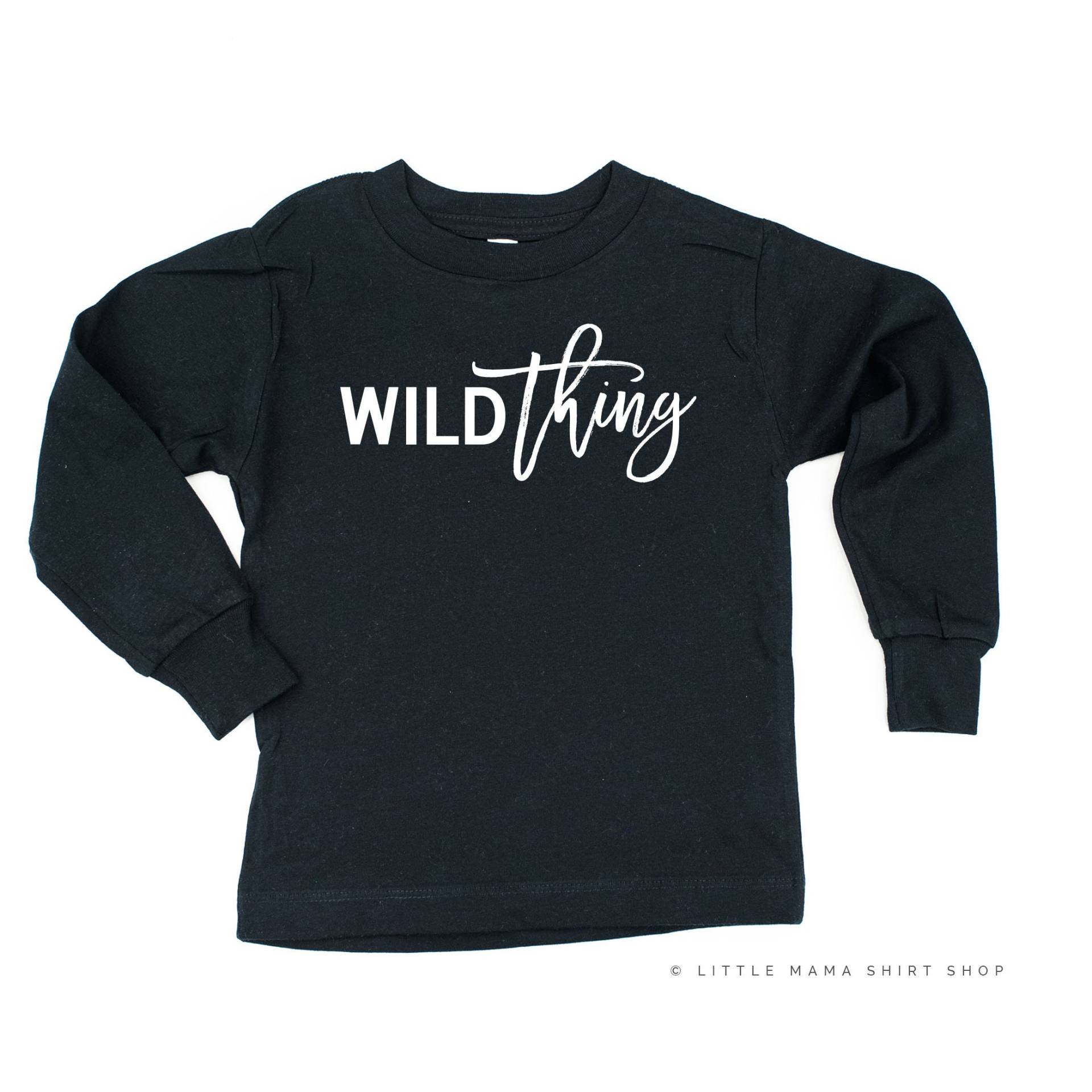 Wild Thing | Langarm Shirt Kleinkind Shirts Kinder Grafik T-Shirts Abenteuer Wildes von LittleMamaShirtShop