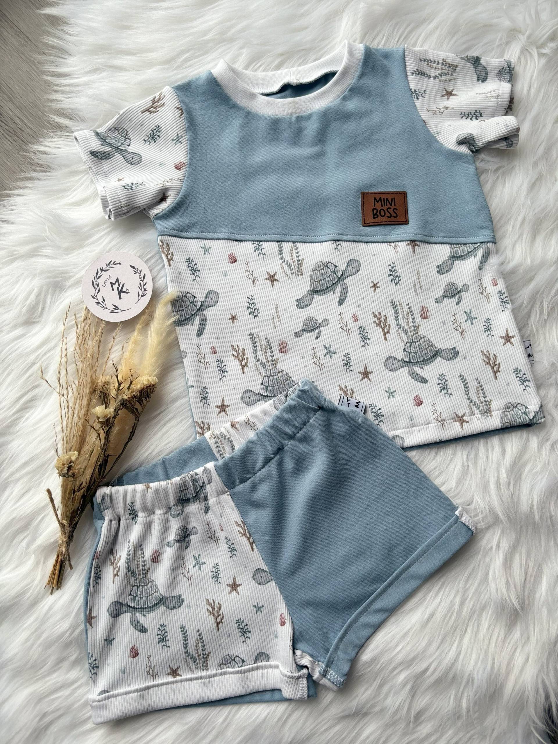 Set T-Shirt + Shortsgr. 80Jerseyrippjerseyunterwasser Set T-Shirt + Shortsgr. 80Jerseyrippjerseyunterwasser von LittleMiKaShop
