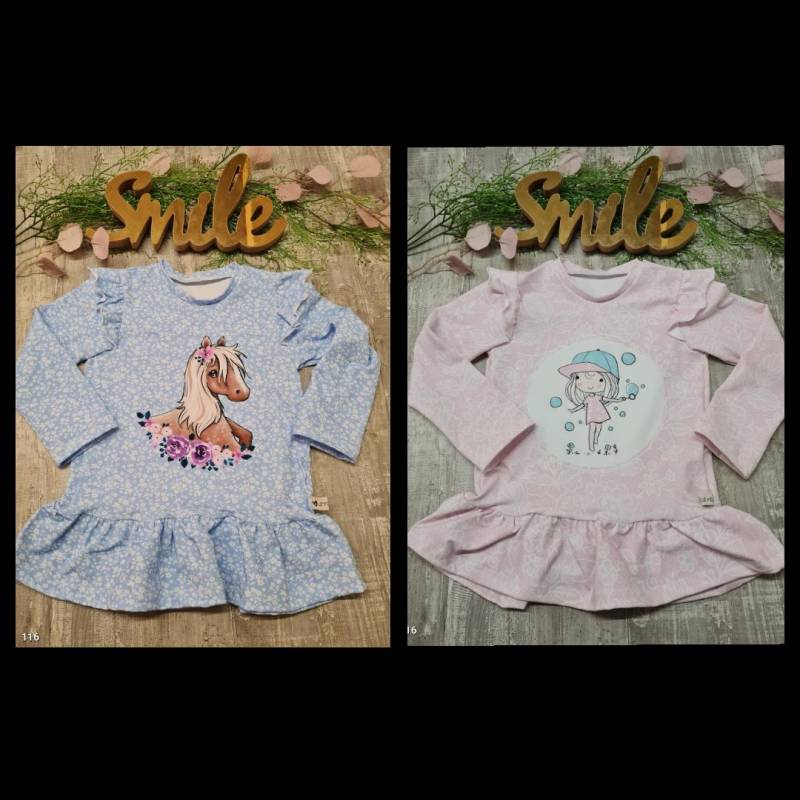 Langarmshirts Longsleeve Größe 116 Mädchen Pferd von LittleMilea