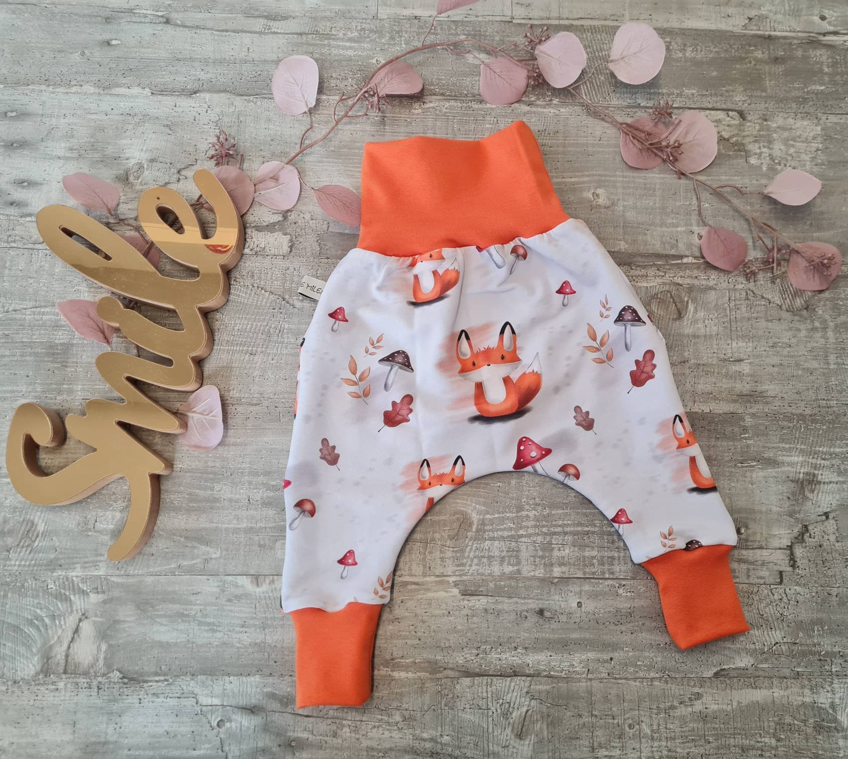 Pumphose Fuchs Babyhose Kinderhose Haremshose Mädchen Jungen von LittleMilea