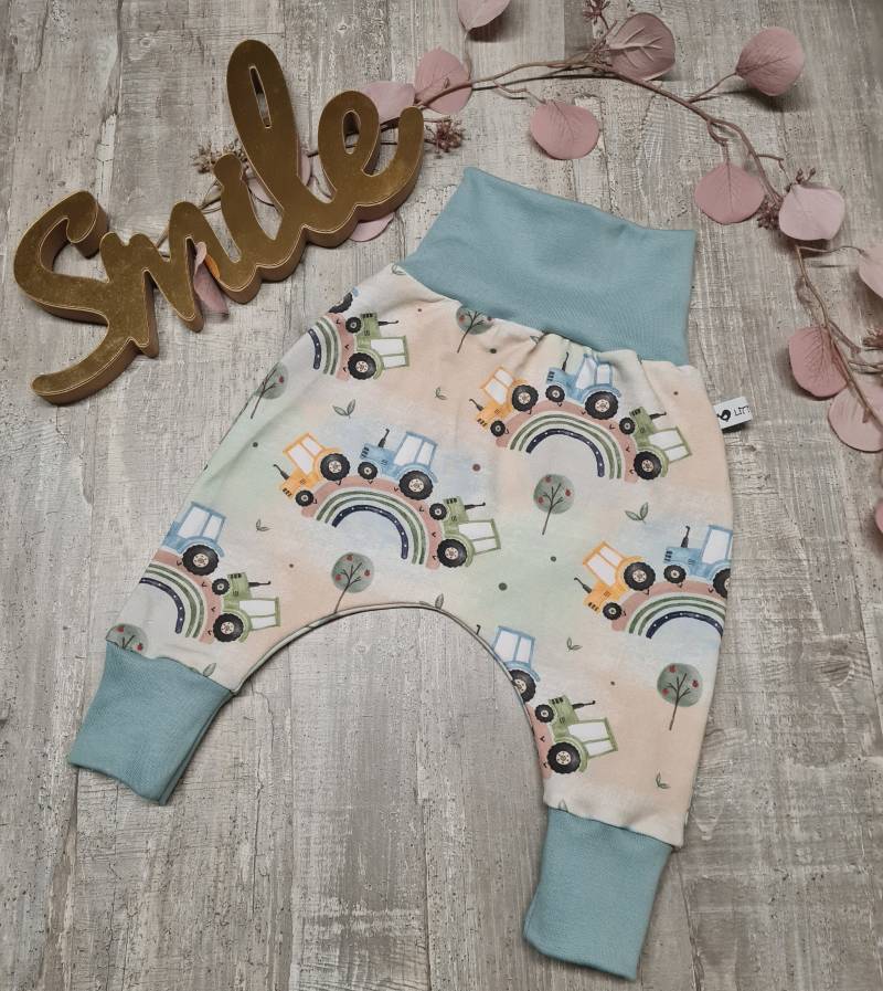 Pumphose Traktor Jungen Haremshose Babyhose Kinderhose von LittleMilea
