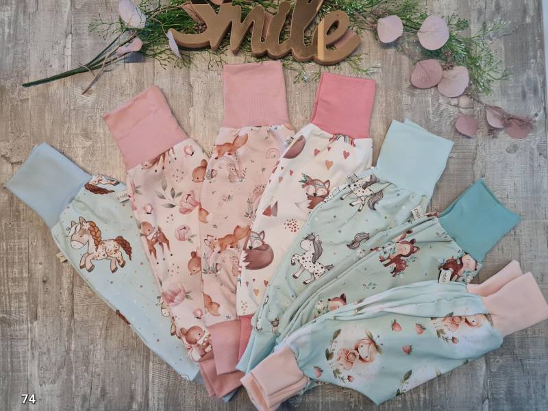 Pumphosen Größe 74 Sofortkauf Babyhose Kinderhose Haremshose Mädchen von LittleMilea