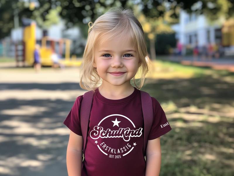 Einschulung 2025 T-Shirt.personalisierbar Mit Name.erster Schultag Shirt.einschulung Geschenk.einschulung Shirt Für Mädchen & Jungen von LittleMonkeyShopDE