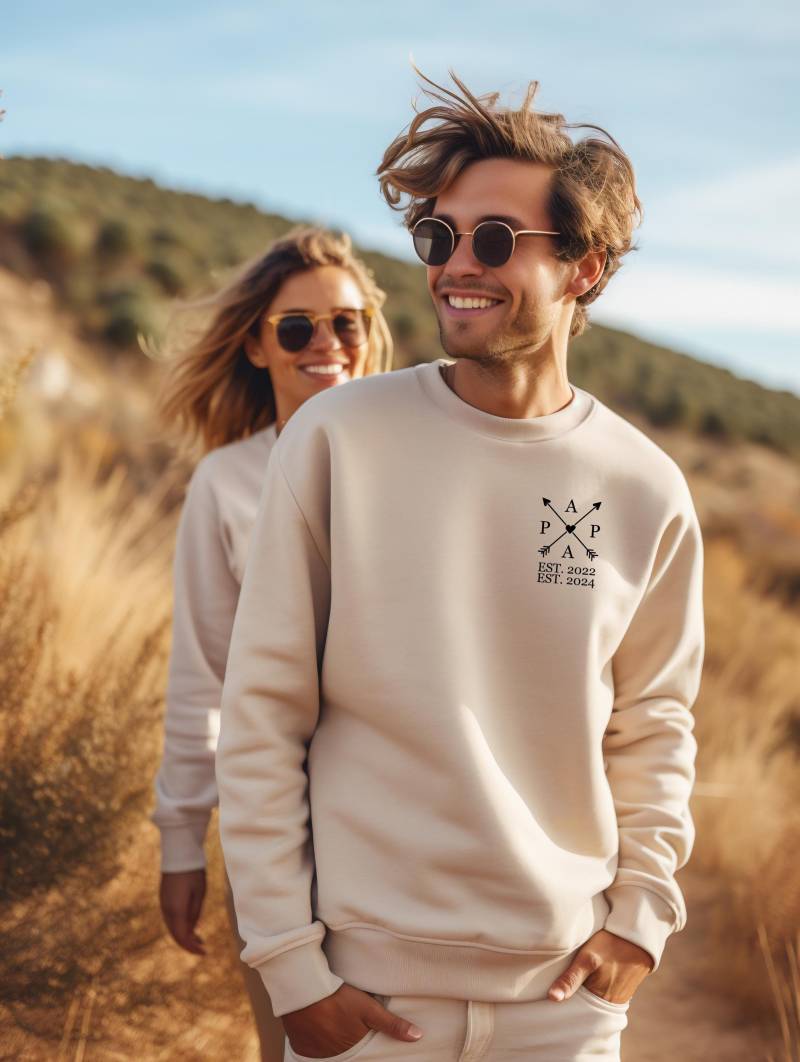 Familiestolz Sweatshirt Personalisiert Mit Namen & Daten Der Kinder.mama Sweatshirt.papa Geschenk.geburtstaggeschenk.papa 2024 von LittleMonkeyShopDE