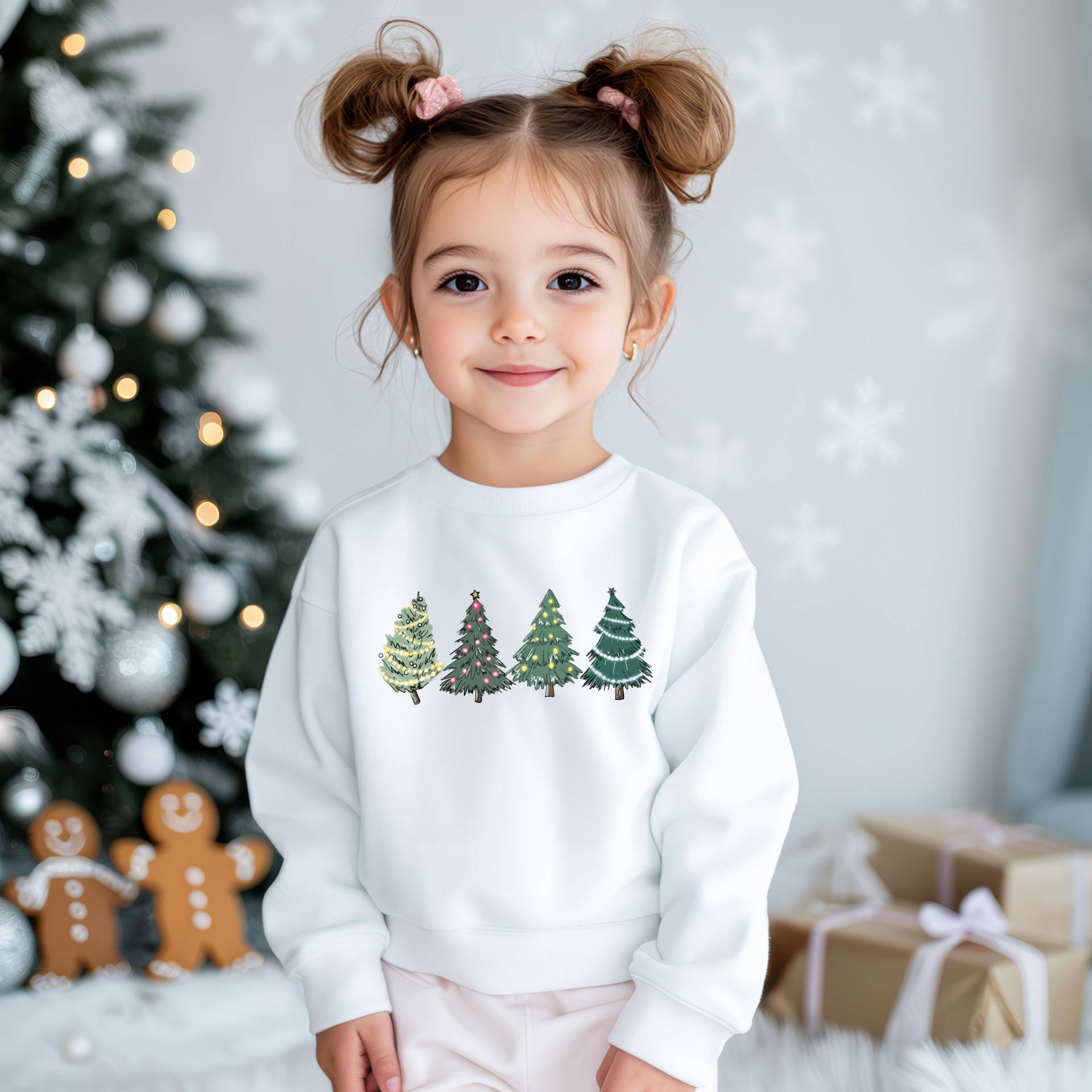 Kinder Weihnachts-Sweatshirt Mit Tannenbäumen, Kuscheliger Weihnachtspullover Für Jungs Und Mädchen, Perfektes Geschenk.geschenkidee von LittleMonkeyShopDE