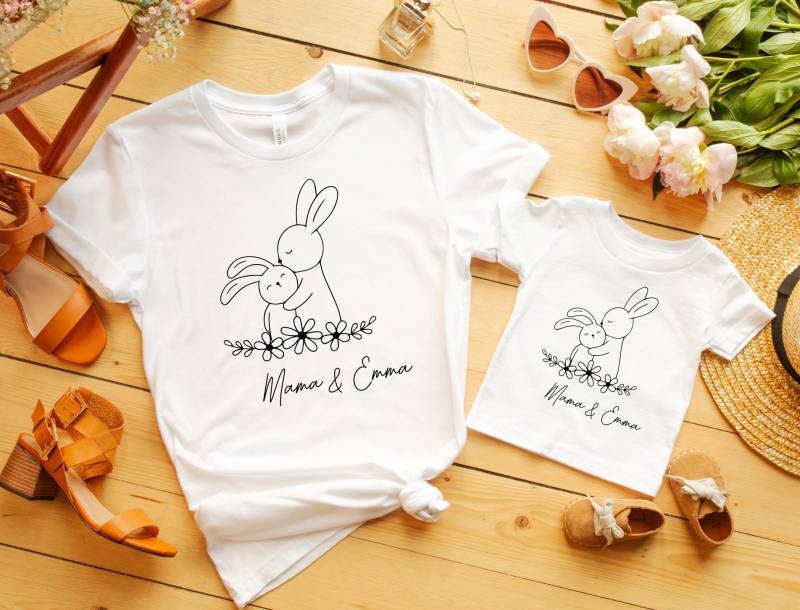 Passende Outfits Für Das Beste Mama Und Baby Duo. Muttertagsgeschenk Ich Häschen Set. Geschenkidee. Mutter Kind von LittleMonkeyShopDE