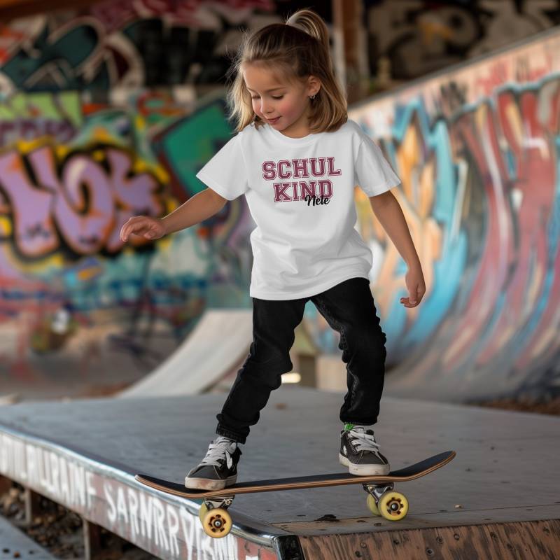 Schulkind 2024 T-Shirt.erster Schultag T-Shirt-Schulkind Mit Name.personalisierte T-Shirt.tshirt Zur Einschulung von LittleMonkeyShopDE