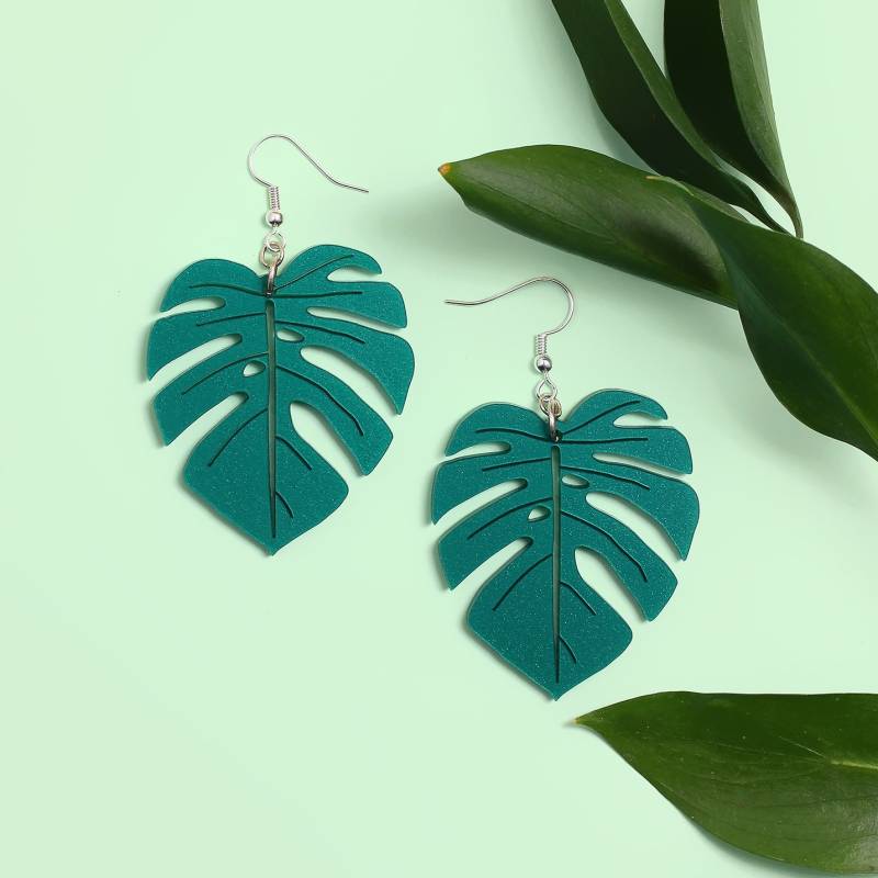 Monstera Blatt Ohrringe | Statement Handgemachter Blattschmuck Pflanzenliebhaber Handgefertigt in England Monstera Blatt Ohrringe | Statement Handgemachter Blattschmuck Pflanzenliebhaber Handgefertigt in England von LittleMooseJewellery