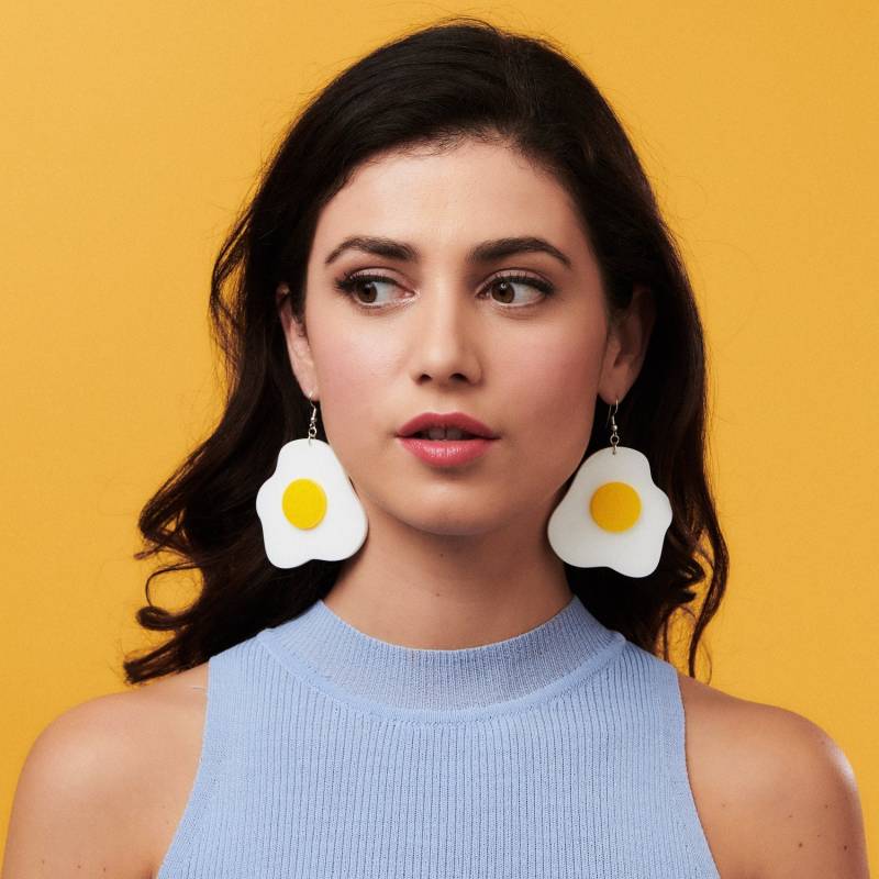 Spiegelei Ohrringe | Schrullige Eierohrringe Lustiger Schmuck Osterschmuck Versilberte Statement Ei Geschenk Spiegelei Ohrringe | Schrullige Eierohrringe Lustiger Schmuck Osterschmuck Versilberte Statement Ei Geschenk von LittleMooseJewellery