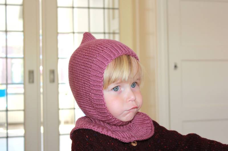 Baby, Kleinkind Und Kinder Pixie Balaclava Hut, Handgestrickt, Heather Merino Lammwolle, Antike Grüne Alpaka Natürliche Merinowolle, Mehrere Farben von LittleNaturalKnits