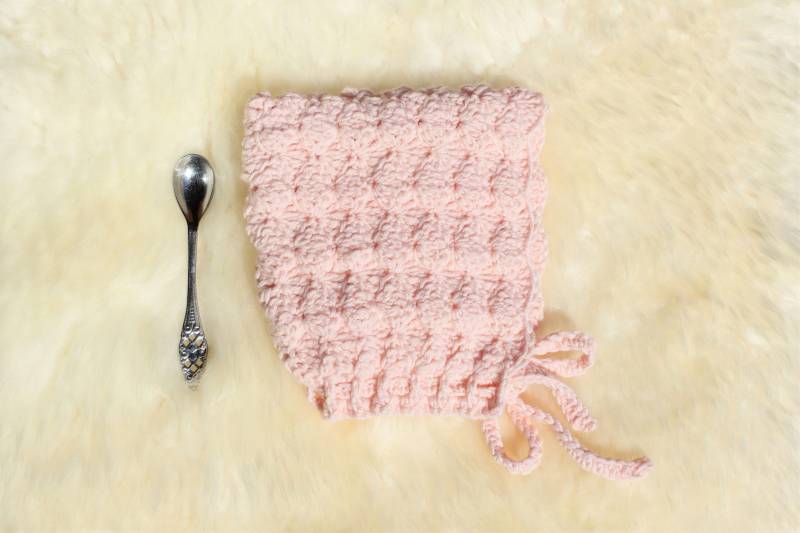 Handgehäkelte Reine Merinowolle Baby, Kleinkind & Kinder Shell Elf Pixie Hut in Zartem Rosa, Mehrere Farben, Take Home Hut, Bio von LittleNaturalKnits