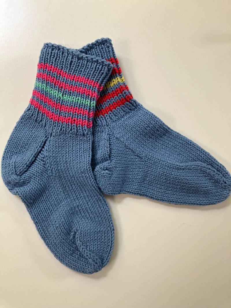Kids Handmade Cotton Socks 3-4 Years von LittlePrinceByLucy
