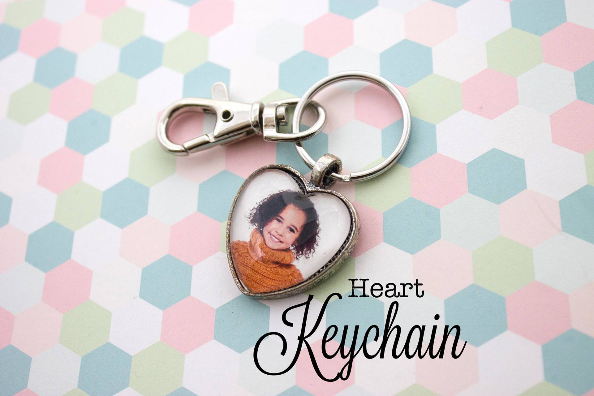 Herz Foto Schlüsselanhänger - Personalisierter Schlüsselbund Bild 25 Mm Herz Foto Schlüsselanhänger - Personalisierter Schlüsselbund Bild 25 Mm von LittlePurpleCrab