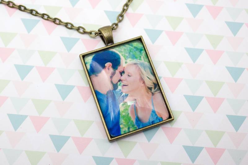 Personalisierte Fotokette - Fotoschmuck Antik Bronze Halskette Personalisierter Fotoanhänger Bild 25 X 35 Mm Rechteck Personalisierte Fotokette - Fotoschmuck Antik Bronze Halskette Personalisierter Fotoanhänger Bild 25 X 35 Mm Rechteck von LittlePurpleCrab