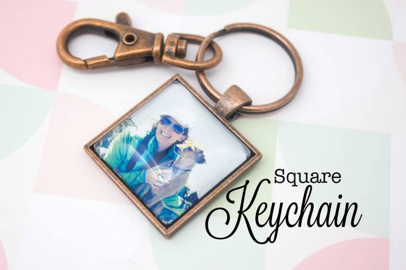 Personalisierter Foto Schlüsselanhänger - Kupfer Schlüsselbund Personalisierte Schlüsselkette Schlüsselring Bild 25 Mm/1 in Quadrat Personalisierter Foto Schlüsselanhänger - Kupfer Schlüsselbund Personalisierte Schlüsselkette Schlüsselring Bild 25 Mm/1 in Quadrat von LittlePurpleCrab