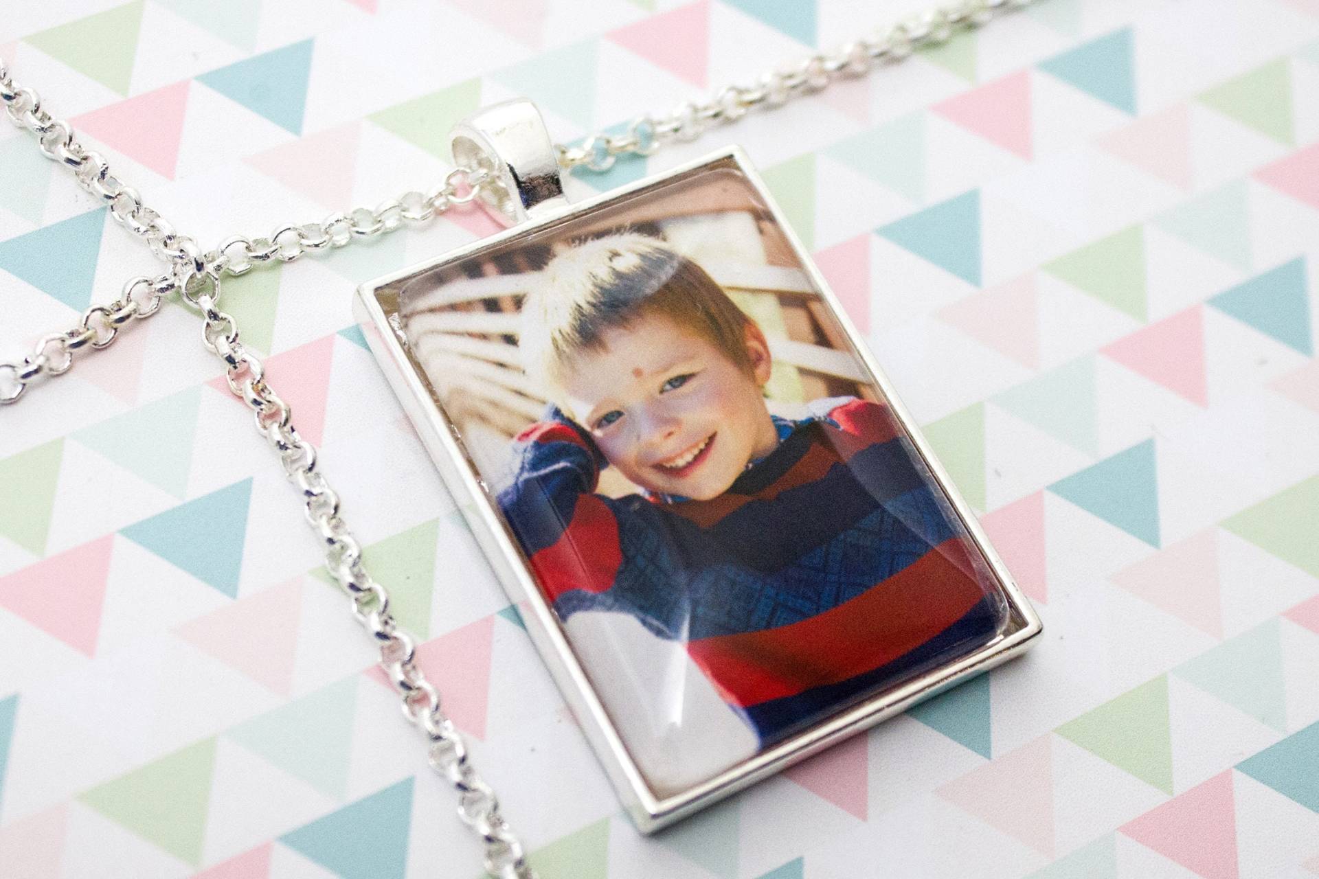 Personalisierter Fotoanhänger - Fotokette Personalisiertes Geschenk Personalisierte Halskette Fotoandenken Bild Halskette 25 X 35 Mm Rechteck Personalisierter Fotoanhänger - Fotokette Personalisiertes Geschenk Personalisierte Halskette Fotoandenken Bild Halskette 25 X 35 Mm Rechteck von LittlePurpleCrab