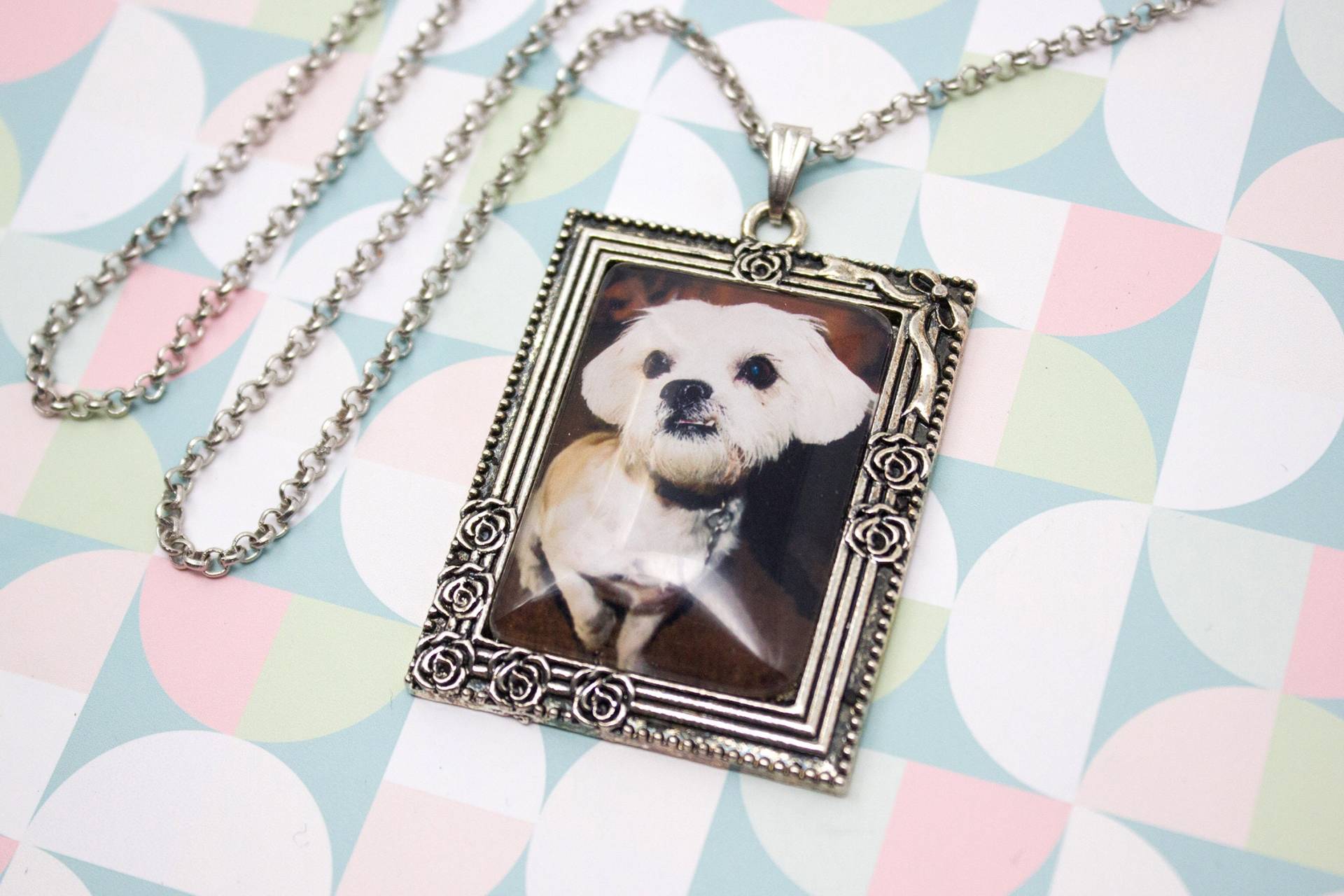 Rose Foto Halskette - Personalisierter Fotoschmuck Antik Silber Fotoanhänger Bild 25 X 35 Mm Rechteck Rose Foto Halskette - Personalisierter Fotoschmuck Antik Silber Fotoanhänger Bild 25 X 35 Mm Rechteck von LittlePurpleCrab