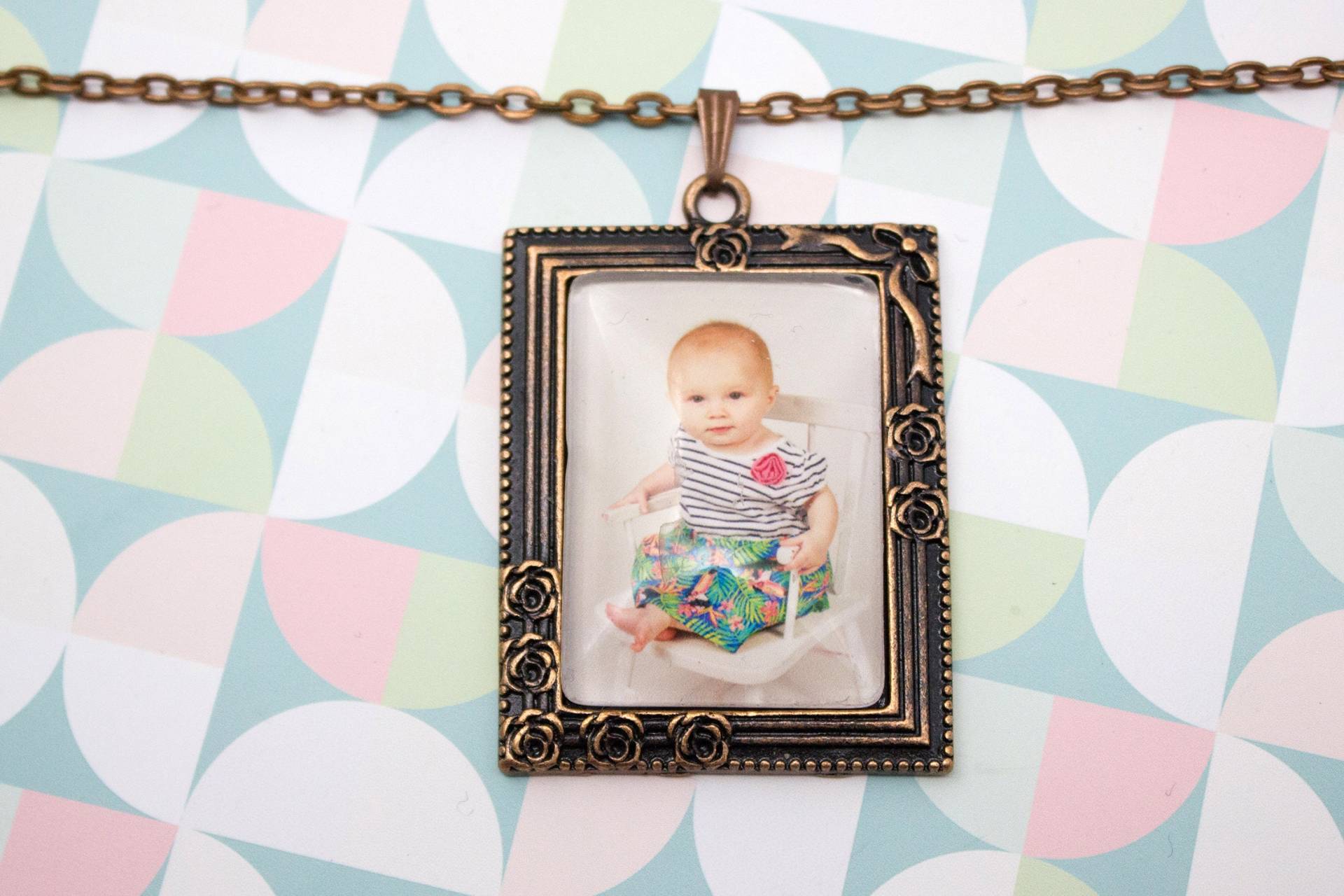 Rose Foto Halskette - Personalisierter Fotoschmuck Antik Silber Fotoanhänger Bild 25 X 35 Mm Rechteck Rose Foto Halskette - Personalisierter Fotoschmuck Antik Silber Fotoanhänger Bild 25 X 35 Mm Rechteck von LittlePurpleCrab