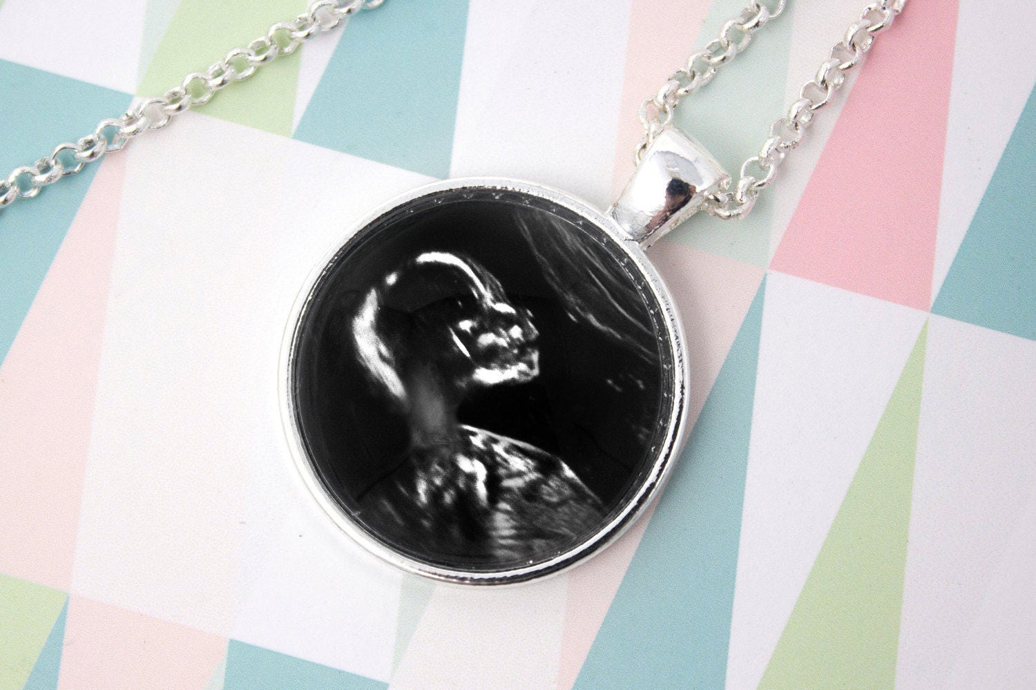 Sonogram Foto Halskette - Personalisierter Fotoschmuck Bronze Kreis Anhänger Bild 25 Mm/1 in Circle Sonogram Foto Halskette - Personalisierter Fotoschmuck Bronze Kreis Anhänger Bild 25 Mm/1 in Circle von LittlePurpleCrab