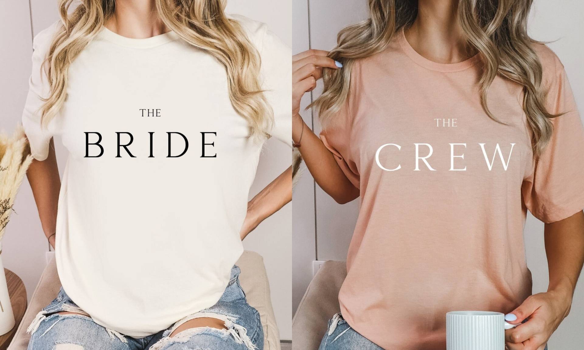 Custom Bachelorette Party Shirts, Bride Gift Team Shirt, Hen Wedding Tshirt, Personalised T Bridal von LittleRioDesigns