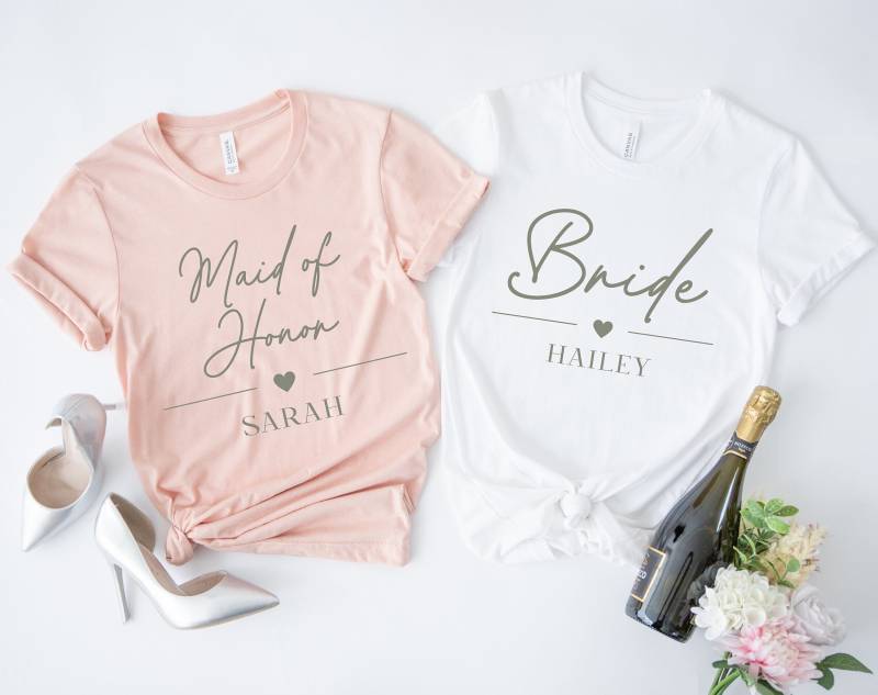 Jga Personalisierbare Party Shirts, Bachelorette Henna Getting Ready Trauzeugin Antrag, Team Braut T-Shirts von LittleRioDesigns