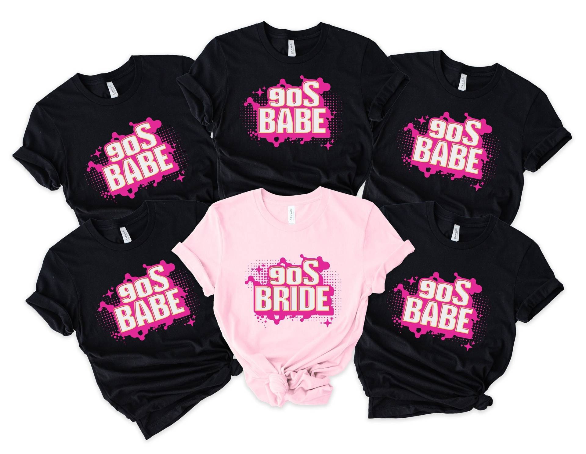 Y2K Bachelorette Party Shirts, Bride Gift Team Shirt, Hen Wedding Tshirt, Personalised T Bridal von LittleRioDesigns