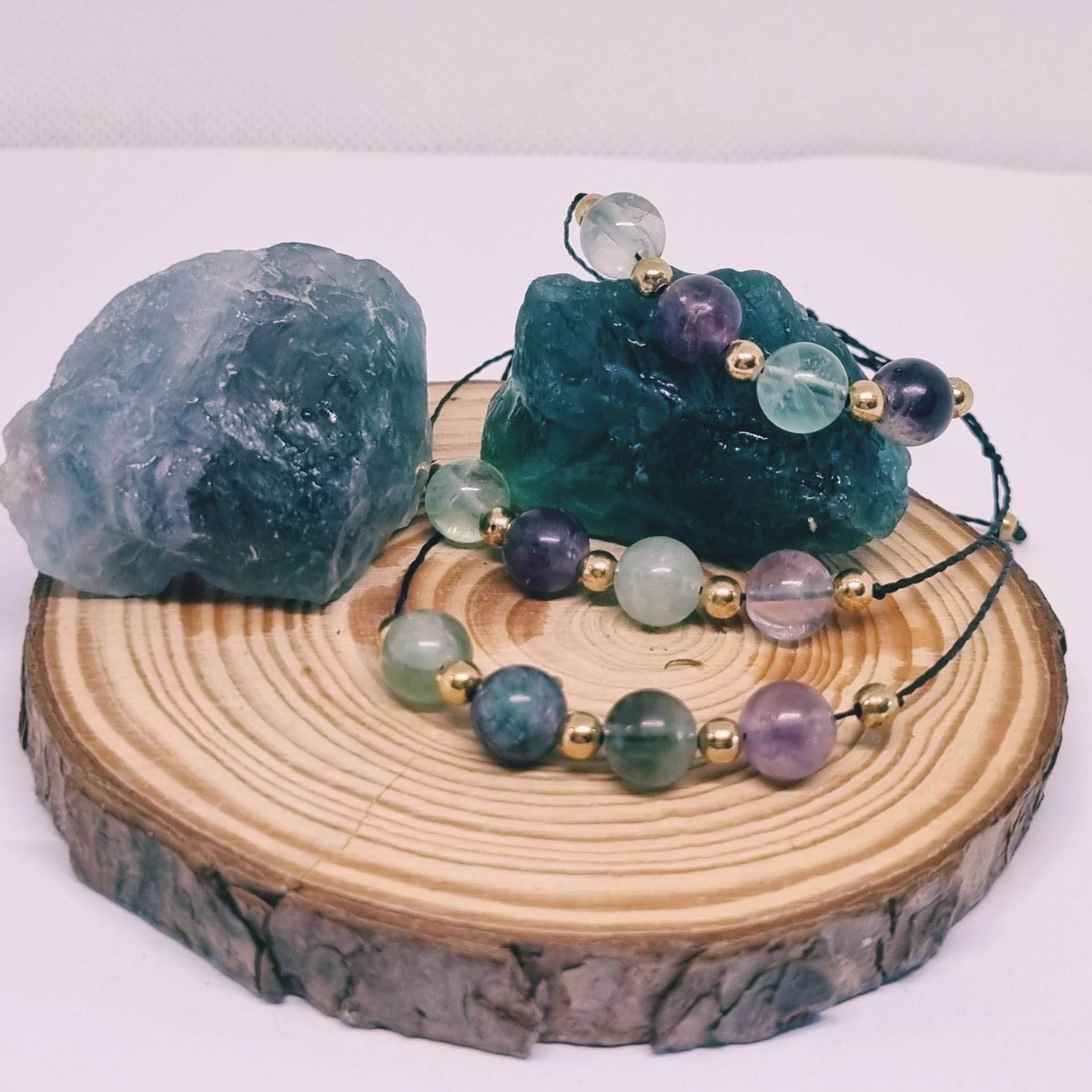 Bring Fokus & Klarheit Fluorit Armband Bring Fokus & Klarheit Fluorit Armband von LittleSpiritGoodsDE