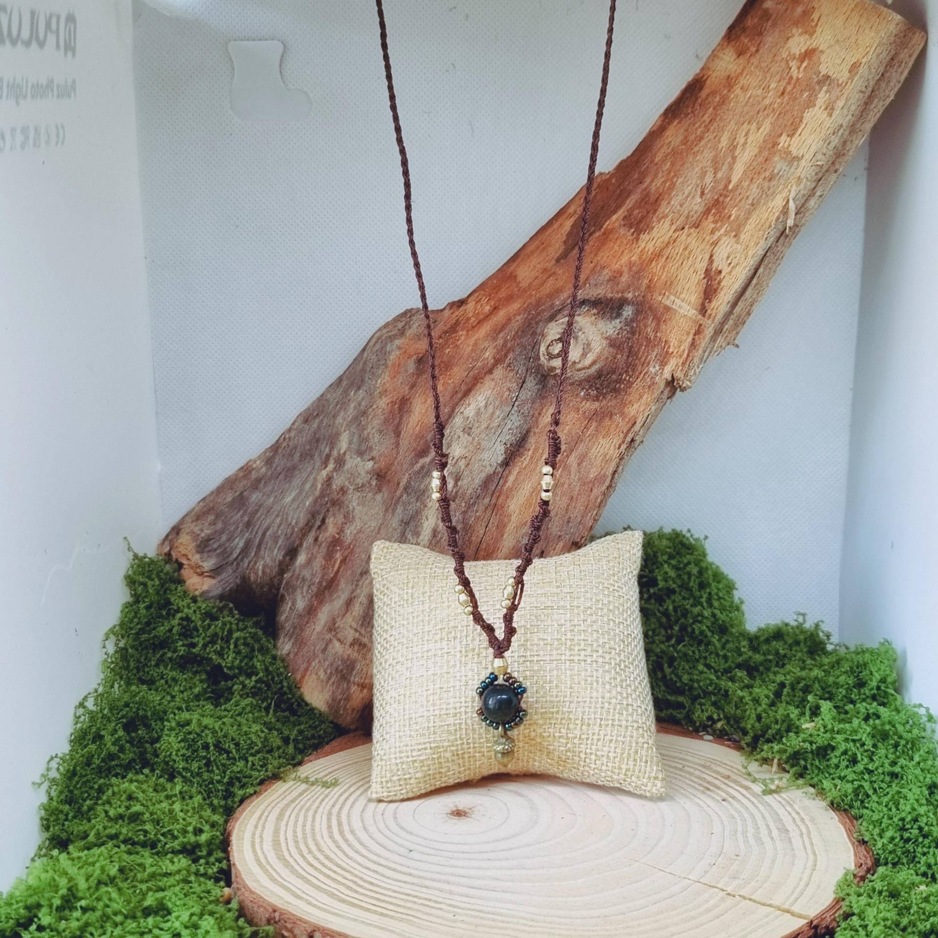 Kette "Kleiner Waldläufer" Mit Moosachat Perle Kette "Kleiner Waldläufer" Mit Moosachat Perle von LittleSpiritGoodsDE