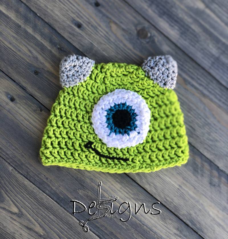 Monster Inc. /Monster Outfit Häkeln, Baby Inc., Mike Wazowski Outfit, Neugeborenen von LittleStitchsDesigns