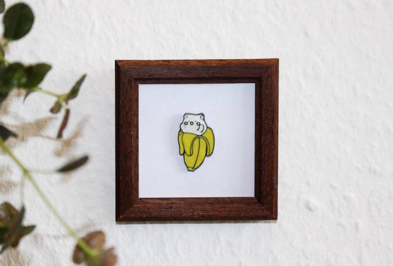 Banana Cat Metal Enamel Pin von LittleThingsGermany