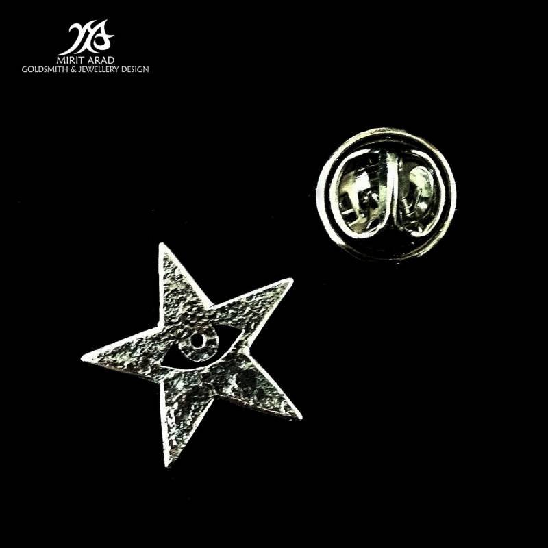 David Bowie Blackstar Anstecknadel, Musik-Geschenk, Rockmusik Fan, Ziggy Stardust, Starman, Helden, 80Er Jahre Musik, Böser Blick Pin, Rockstar von LittleTreasuresByMir