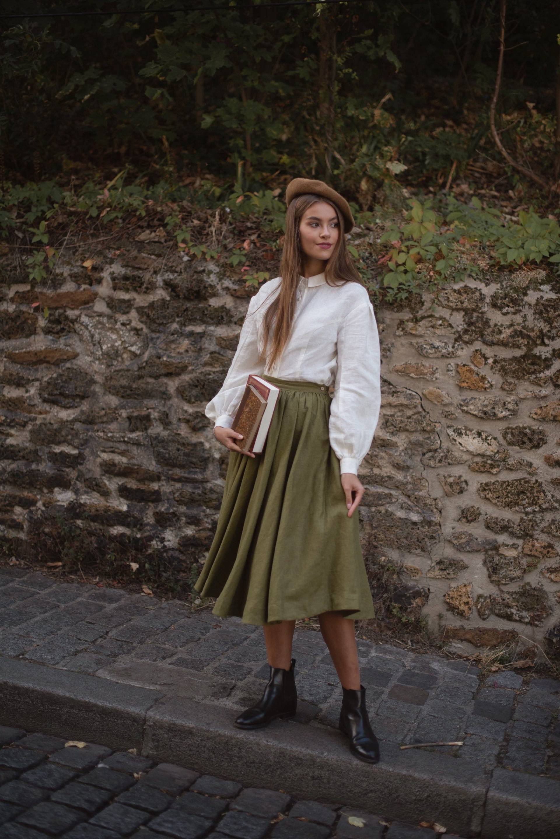 Versandfertig | Meg Leinenrock, Leinenrock Versandfertig | Meg Leinenrock, Leinenrock von LittleWomenAtelier