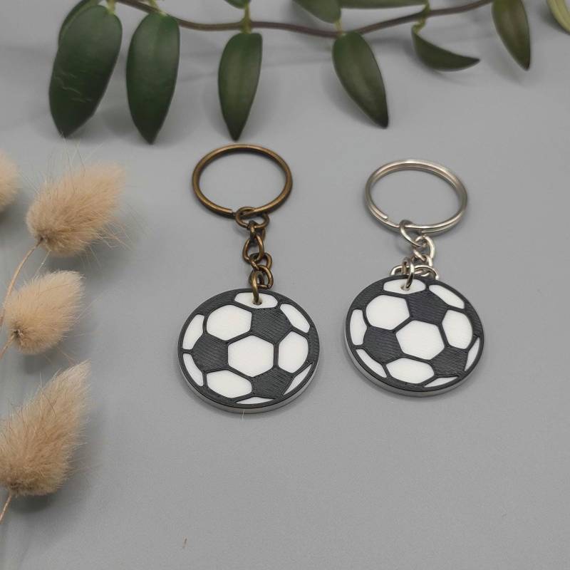Schlüsselanhänger Fußball Fußballzubehör Fußballgeschenk Anhänger 3D Druck von LittleWoodSaar