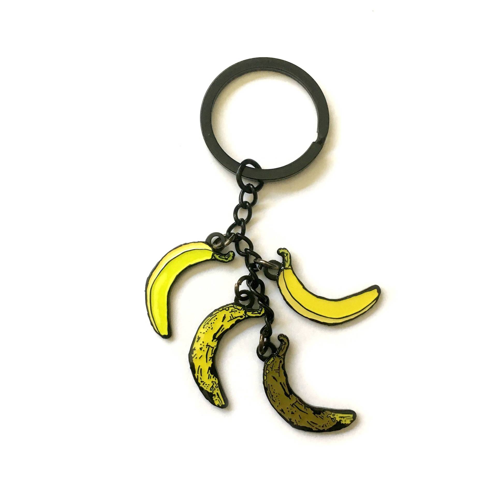 Bananen Emaille Schlüsselanhänger, Kleine Wunden, Obst Liebhaber, Frucht Liebhaber Bananen Emaille Schlüsselanhänger, Kleine Wunden, Obst Liebhaber, Frucht Liebhaber von LittleWoundsArt