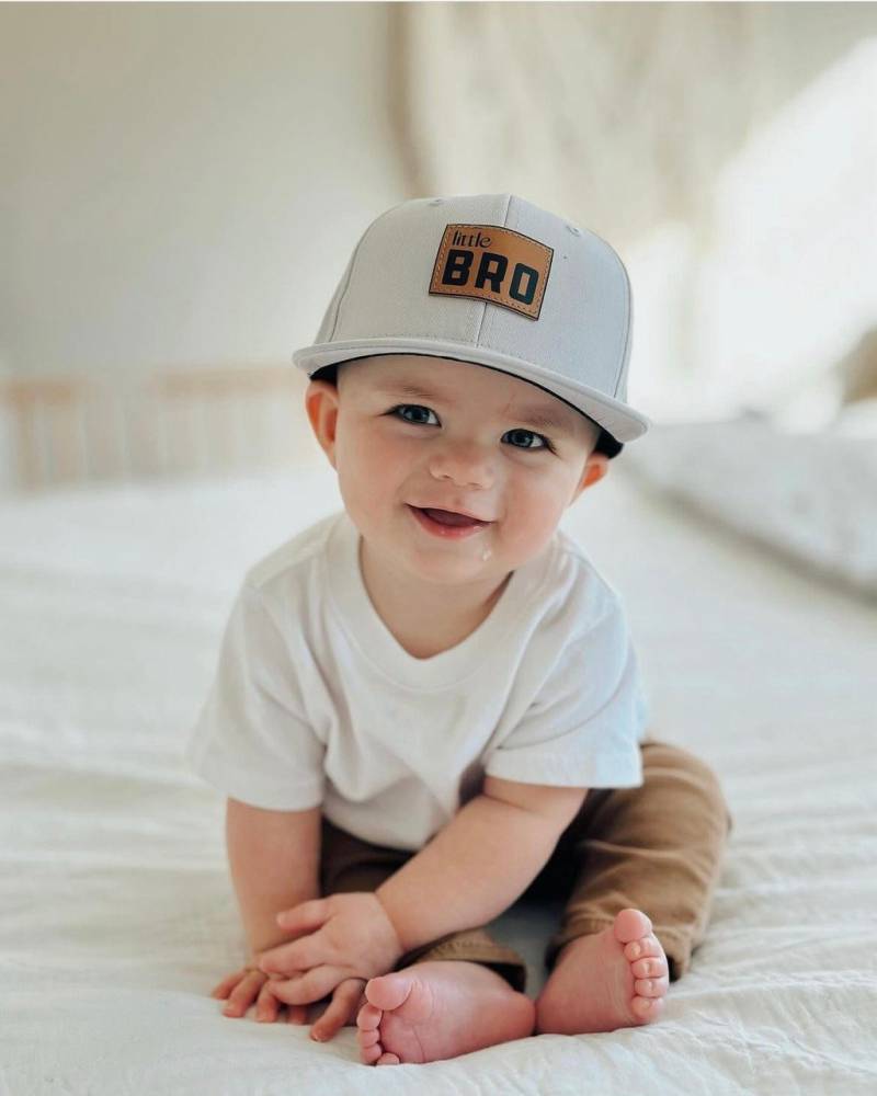 Passende Big Bro Little Snapbacks, Personalisiert, Babt Ankündigung, Individuell Säugling Kleinkind Kinder Jugend Kind Baby Newborn, Hut, Mütze von LittleandBee