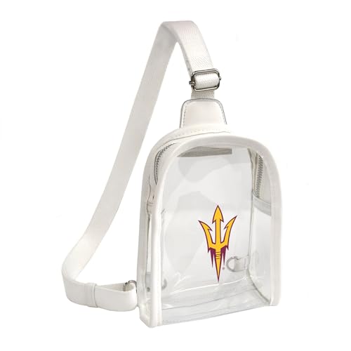 Littlearth Damen NCAA Clear Mini Sling Bag, Arizona State Sun Devils von Little Earth Productions