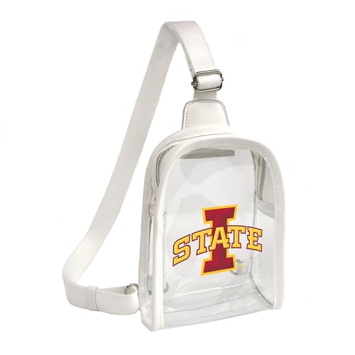 Littlearth Damen NCAA Clear Mini Sling Bag, Iowa State Cyclones von Little Earth Productions
