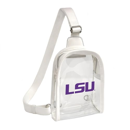 Littlearth Damen NCAA Clear Mini Sling Bag, LSU Tigers von Little Earth Productions