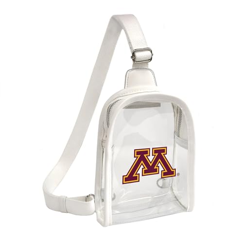 Littlearth Damen NCAA Clear Mini Sling Bag, Minnesota Golden Gophers von Little Earth Productions