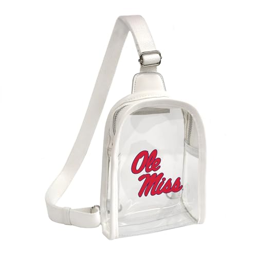 Littlearth Damen NCAA Clear Mini Sling Bag, Mississippi Ole Miss Rebels von Little Earth Productions