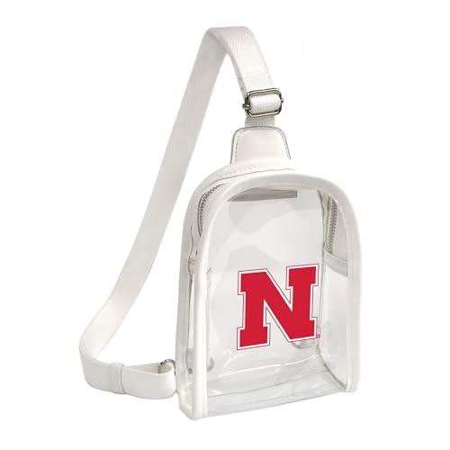 Littlearth Damen NCAA Clear Mini Sling Bag, Nebraska Cornhuskers von Little Earth Productions