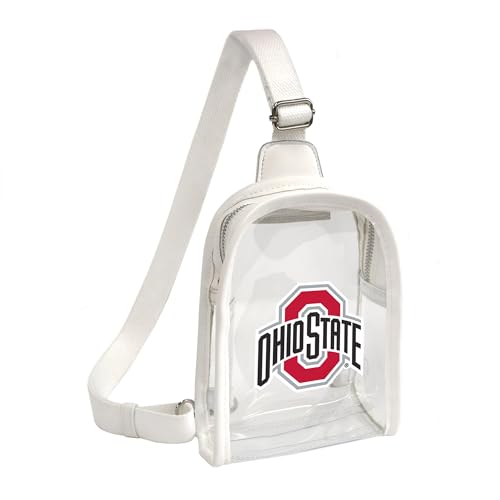 Littlearth Damen NCAA Clear Mini Sling Bag, Ohio State Buckeyes von Little Earth Productions