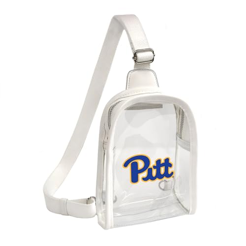 Littlearth Damen NCAA Clear Mini Sling Bag, Pittsburgh Panthers von Little Earth Productions