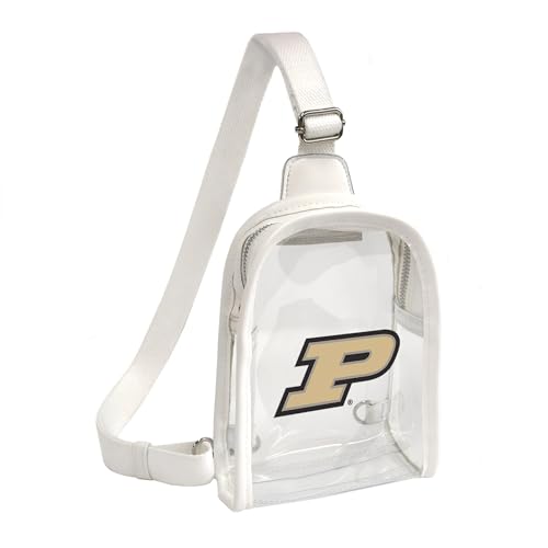 Littlearth Damen NCAA Clear Mini Sling Bag, Purdue Kesselbauer von Little Earth Productions